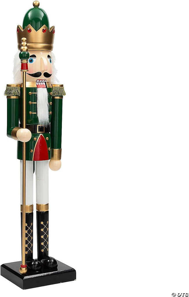 Green Holiday Nutcracker with Scepter 3 Ft. Large Classic Christmas