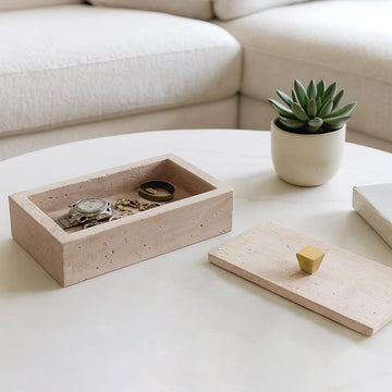 Decorative Box with Lid Decor - Sophisticated Storage Box and Home Organizer for Accessories - Perfect Keepsake