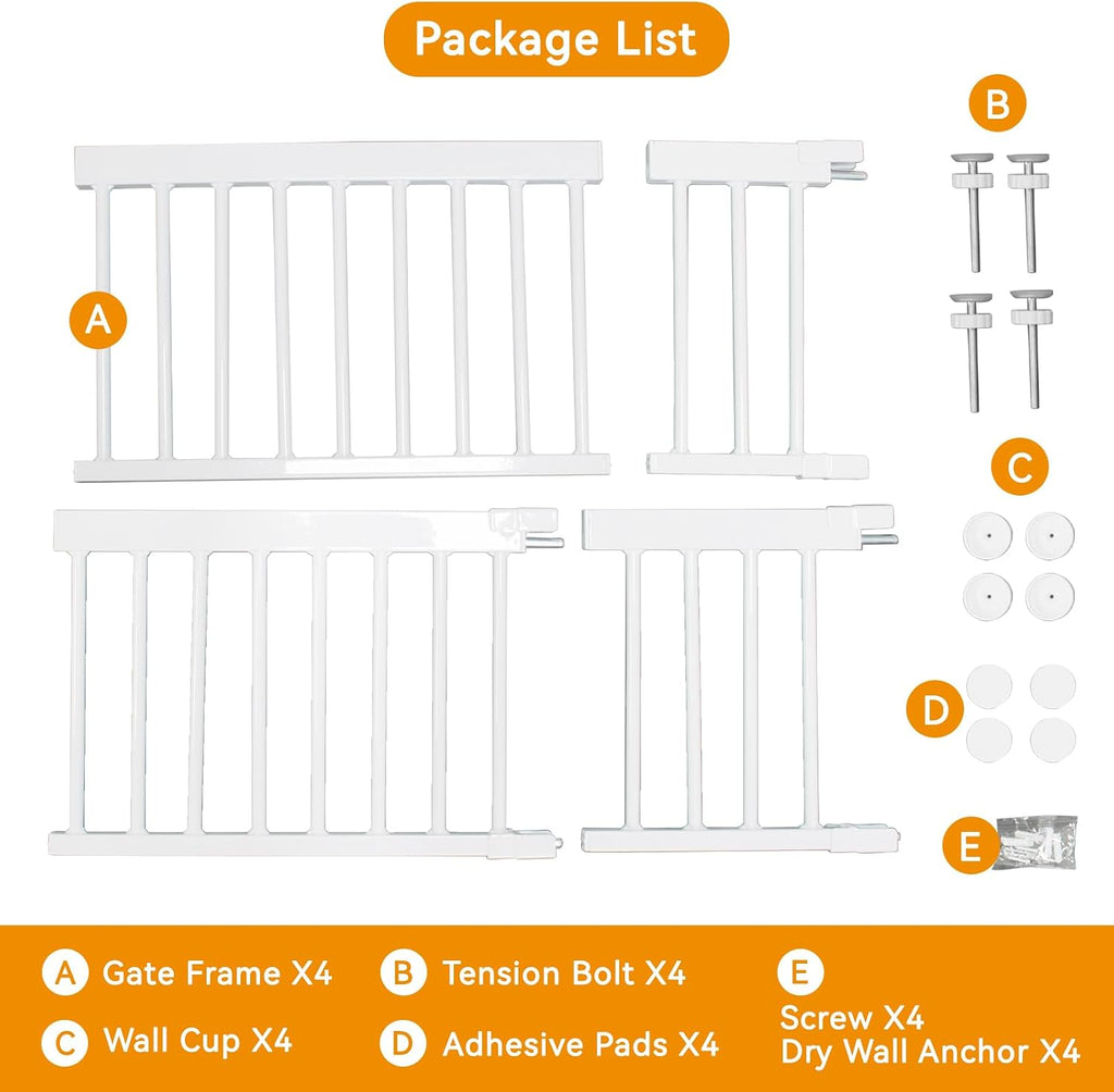 Dog Gate for Small Dogs, 10" Height Short Dog Gate