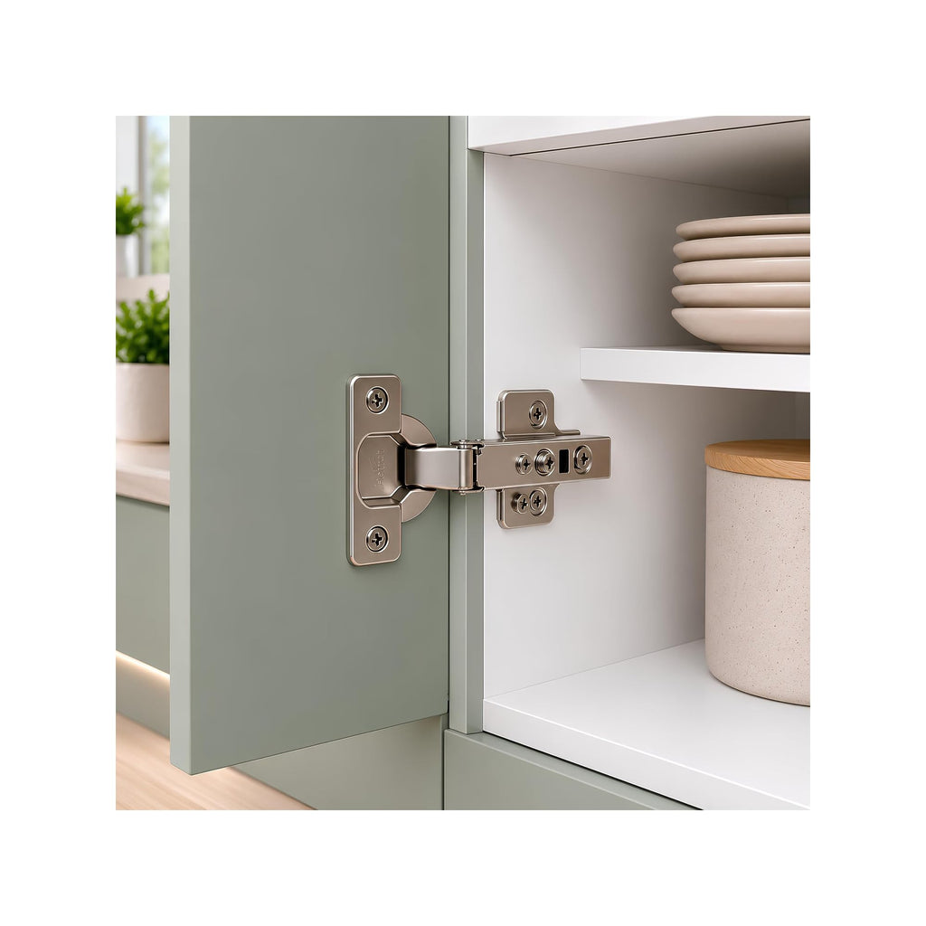 6-Pack Full Overlay 110° Soft-Close Frameless Cabinet Hinges