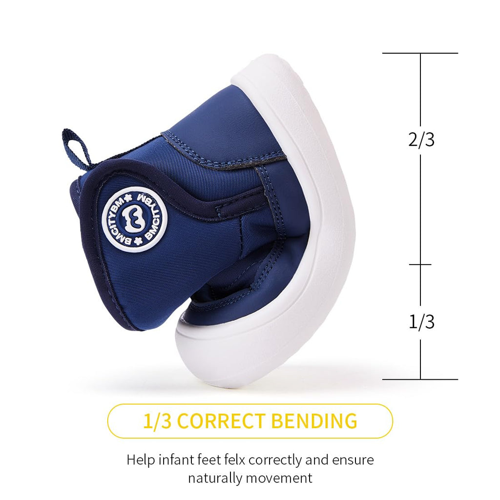 Baby Snow Boots Boys Girls Winter Infant Shoes Navy