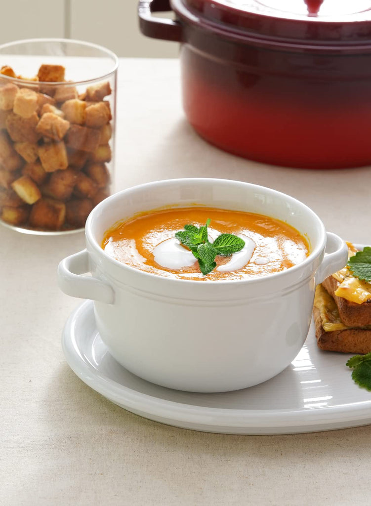 Soup Bowls With Handles 28 oz, French Onion Soup Bowl for Chili, Beef Stew, Cereal, Ceramic Soup Crocks oven Safe