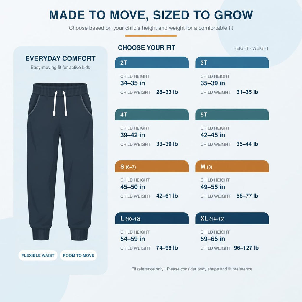Kids Boys Sweatpants 4 Pack Cargo Joggers with 4 Pockets