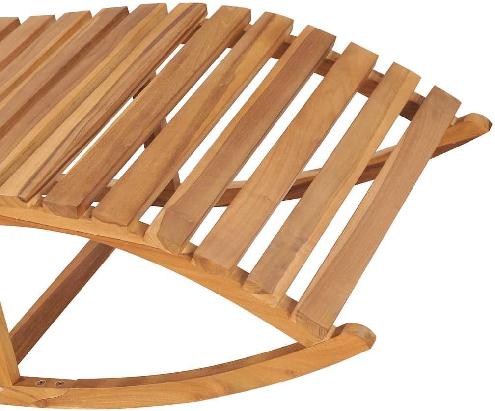 Sun Lounger Beige with Natural Fine Sanded Teak Hardwood and 100% Polyester Cushion, 4-Piece Outdoor Furniture Set