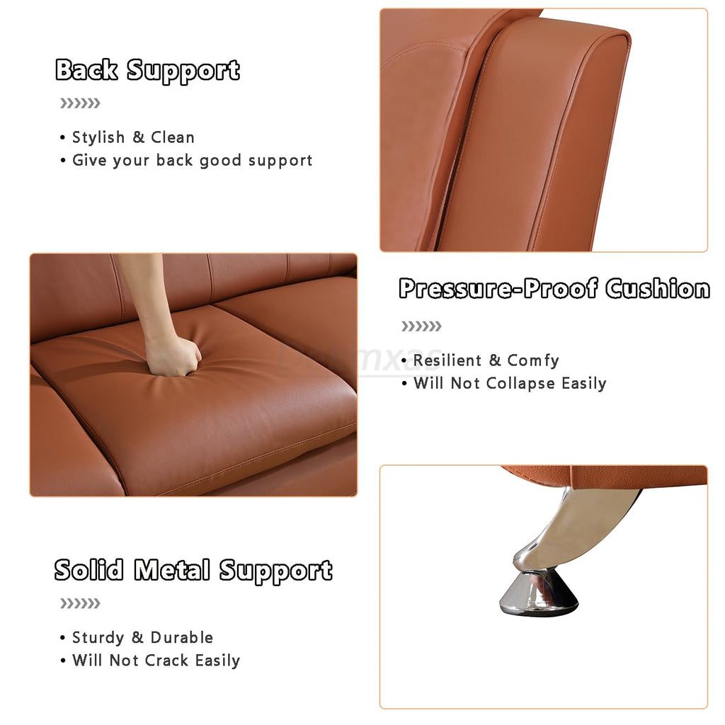 Leather Couches, Sofa Set, Furniture (B-Leather Orange, Sofa+Loveseat)