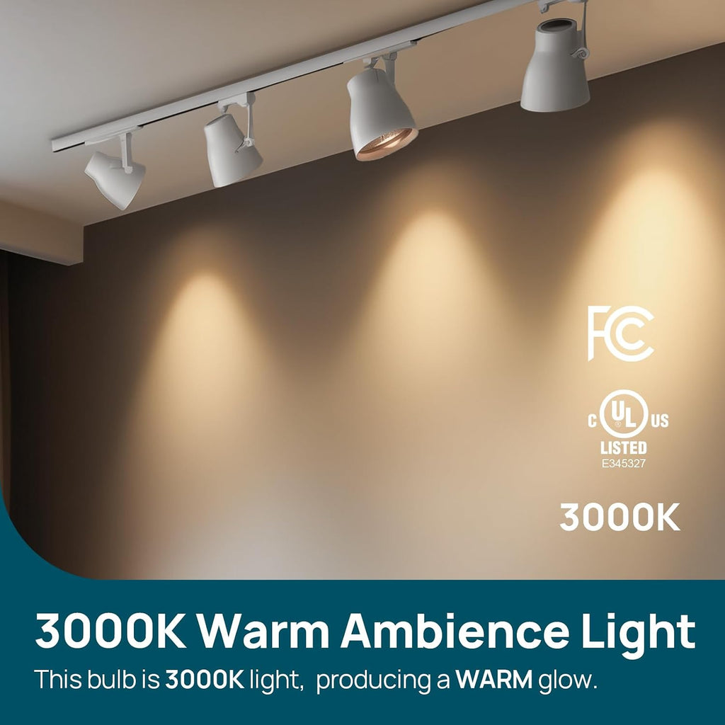 BR30 LED Flood Light Bulbs Indoor, 10W=65W 850 Lumens 3000K