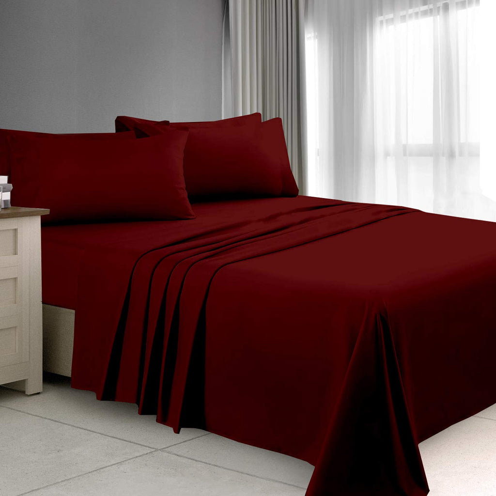 Super Single Waterbed Sheets, 4 Piece Attached Sheet Set, Fits 18 Inch Deep Mattress, Brushed Microfiber, Ultra Soft