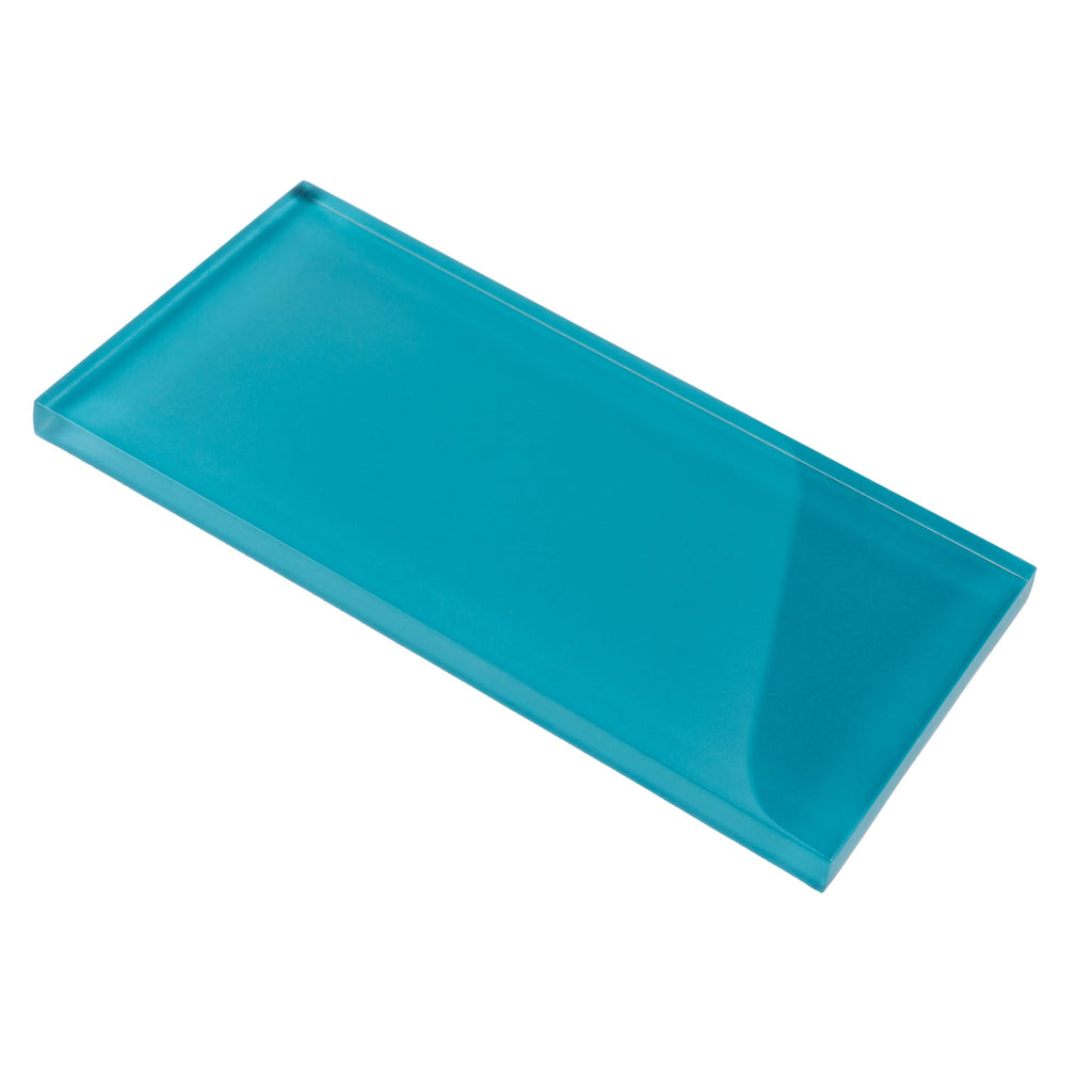 Subway Glass Tile Laguna Blue 3x6 Polished 5 sq ft/case 40-Pack