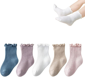 Toddler Girl Ruffle Socks Baby Girls Knee High Socks