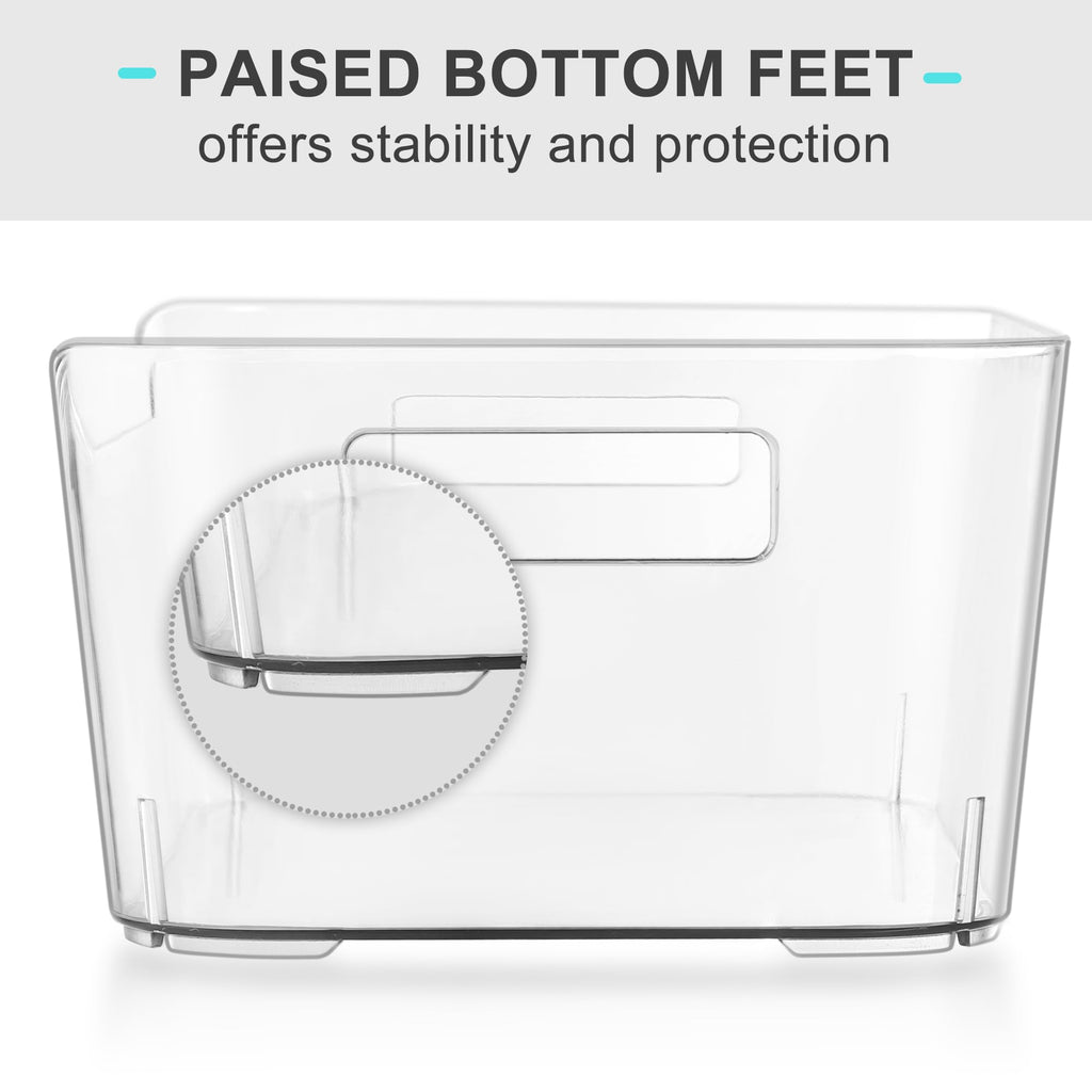 Pantry Organizers Storage, Clear Storage Organizer Bins 12 PACK