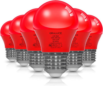 Red Light Bulbs Outdoor Indoor, A15 Color Lights Bulb