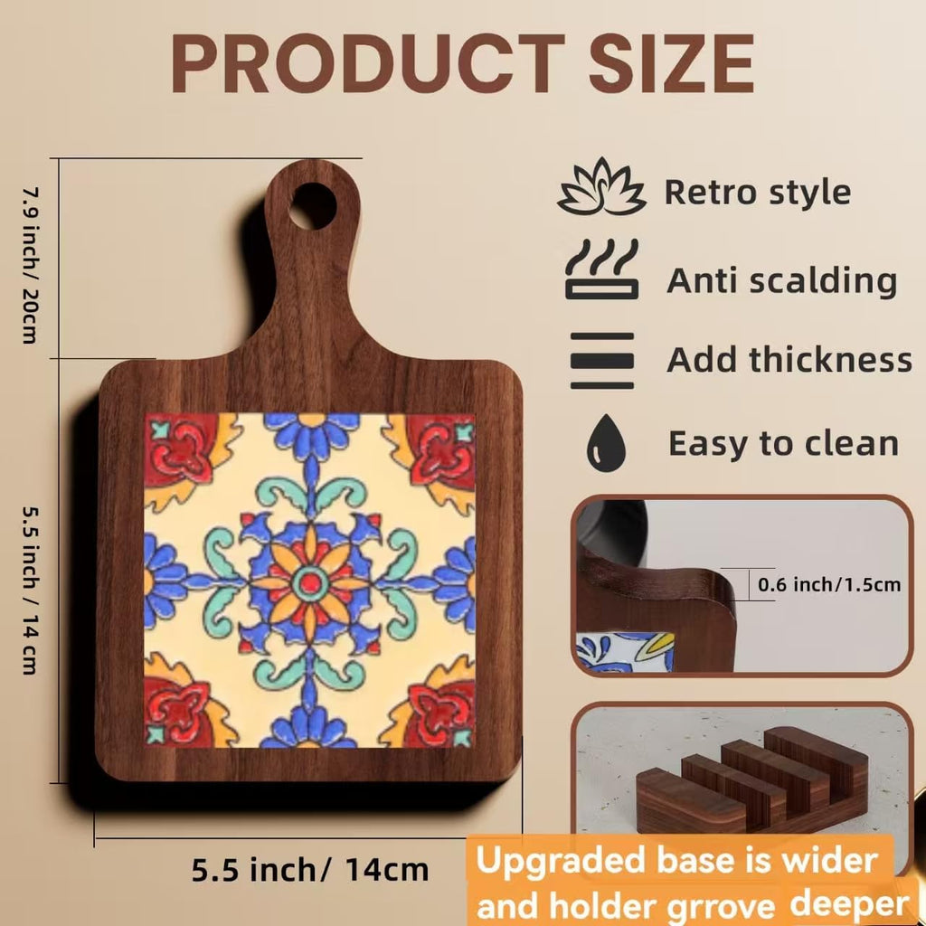 Wooden Trivets for Hot Dishes,Pot Holders,Trivets for Hot Pots and Pans