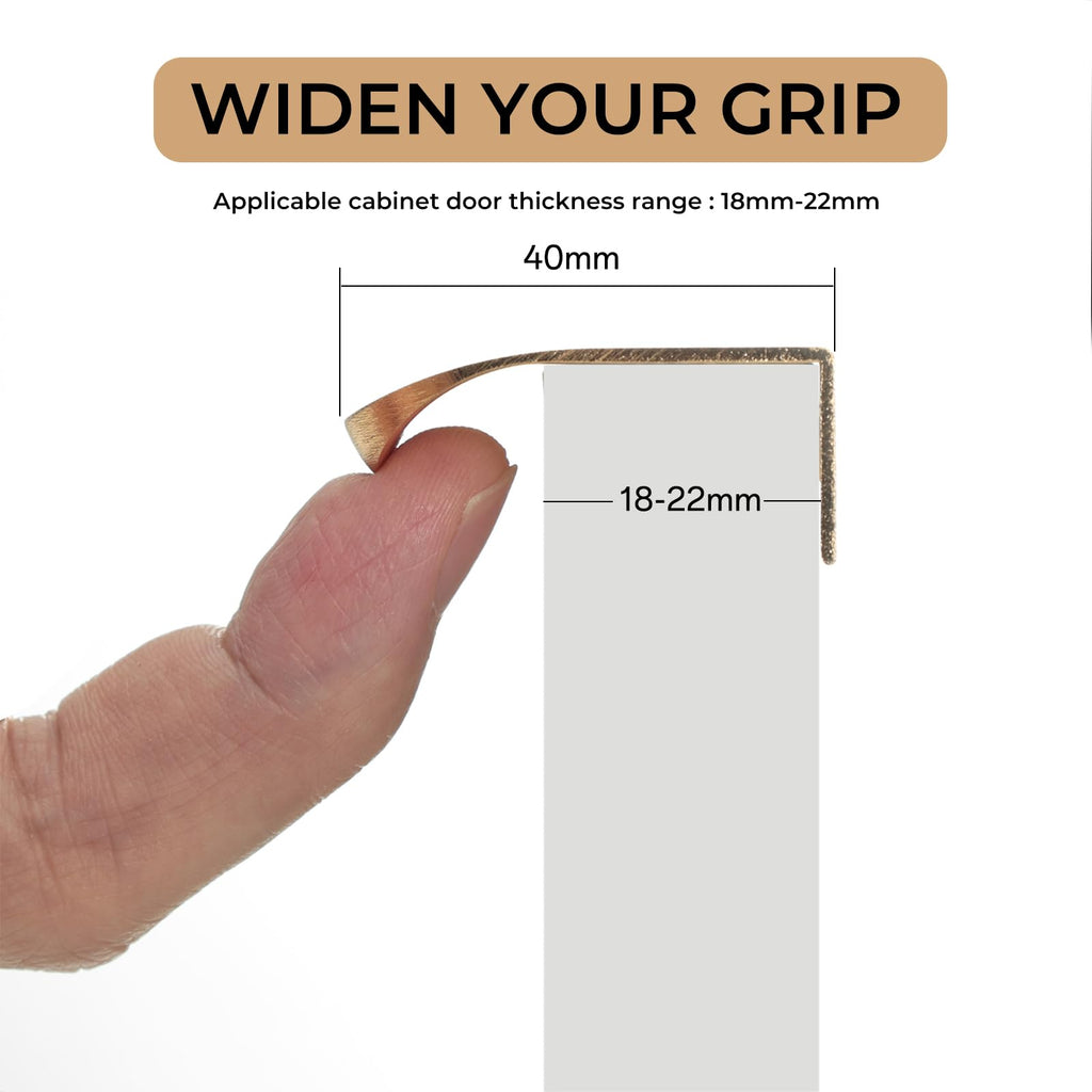 Finger Pulls for Cabinet Drawer Wardrobe(2,Laskine,120mm/4.72inch)