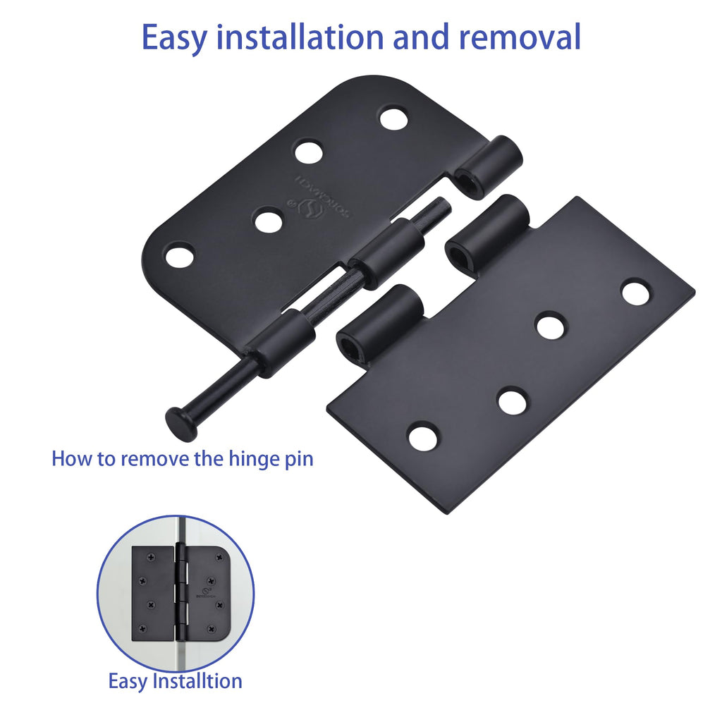 Door Hinge 4 Inch Interior Door Hinges Oil Rubbed Bronze Black 4 Inch Interior Hinges Flat Iron Hinge 4"x 4" Door
