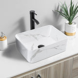 Bathroom Vessel Sink Combo with Faucet and Pop-up Drain