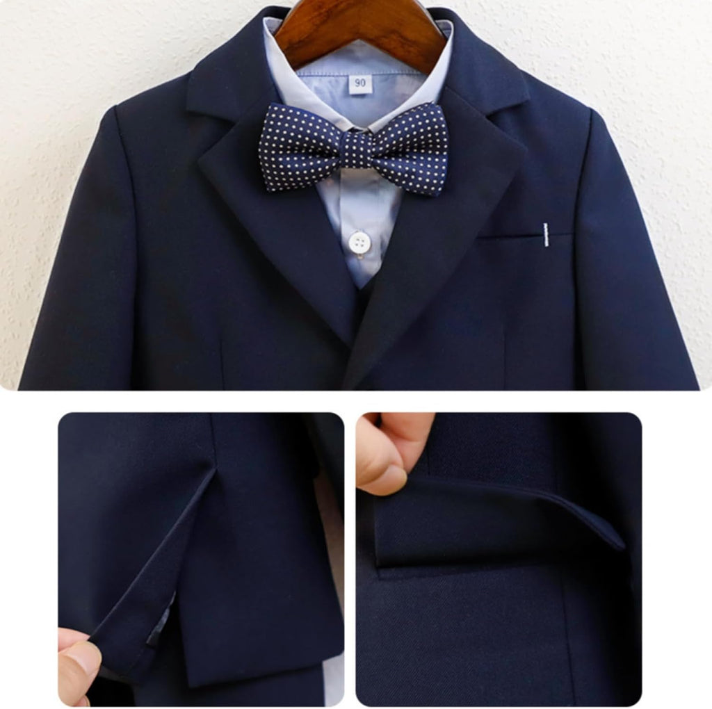 Little and Big Boy's Formal Blazers Casual Button Suit Jackets Dress School Sport Coats