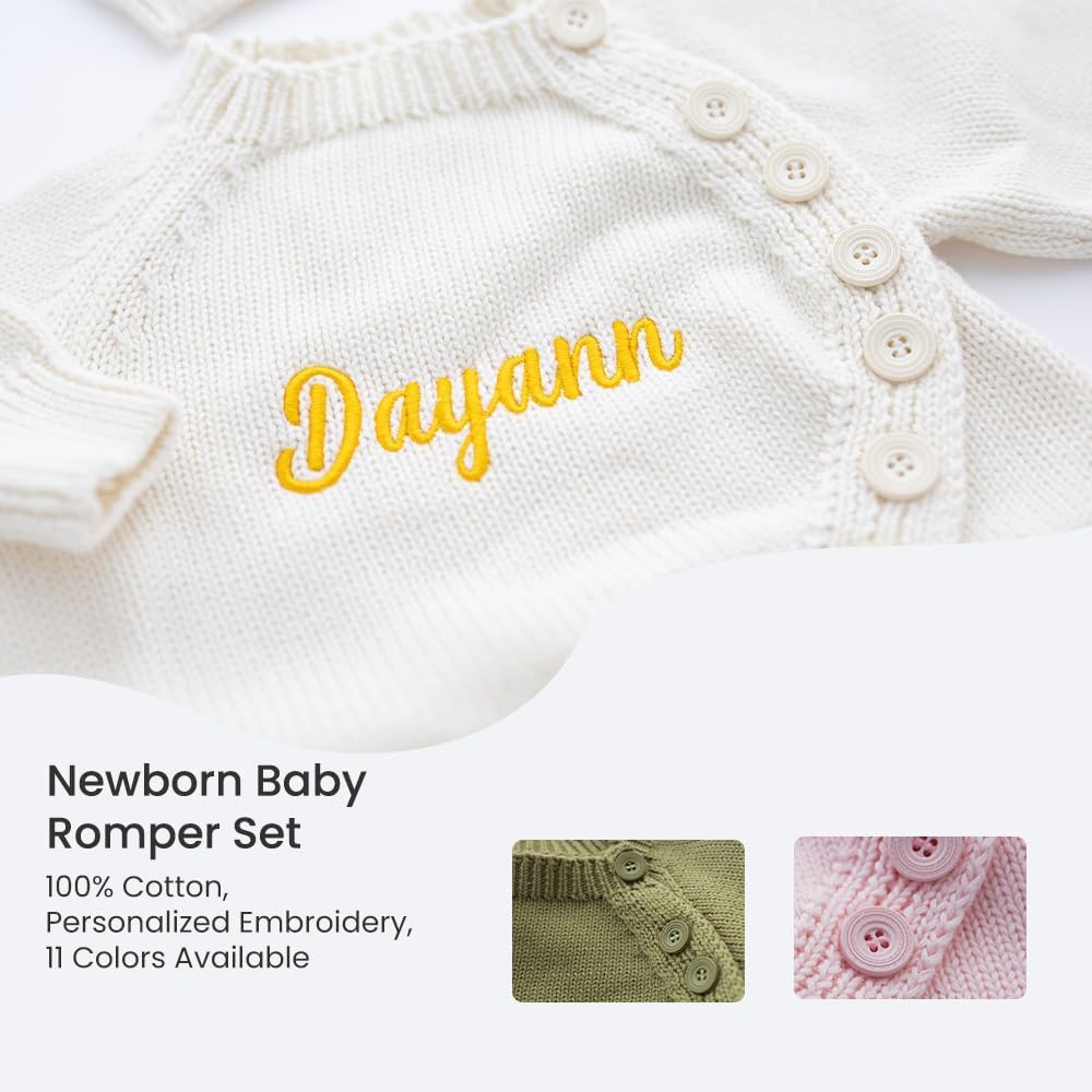 Personalized Newborn Baby Romper - Custom Coming Home Outfit
