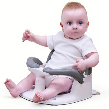 Bath Seat for Babies 6 Months & Up Sitting Up,Infant Bath Seat with Temperature Alert+Open Backrest+on/Off