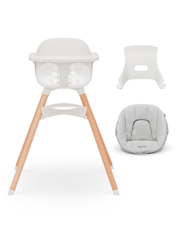 The High Chair Infant Kit - Convertible Wooden High Chair for Babies & Toddlers with Infant Support & Cushion, Grows