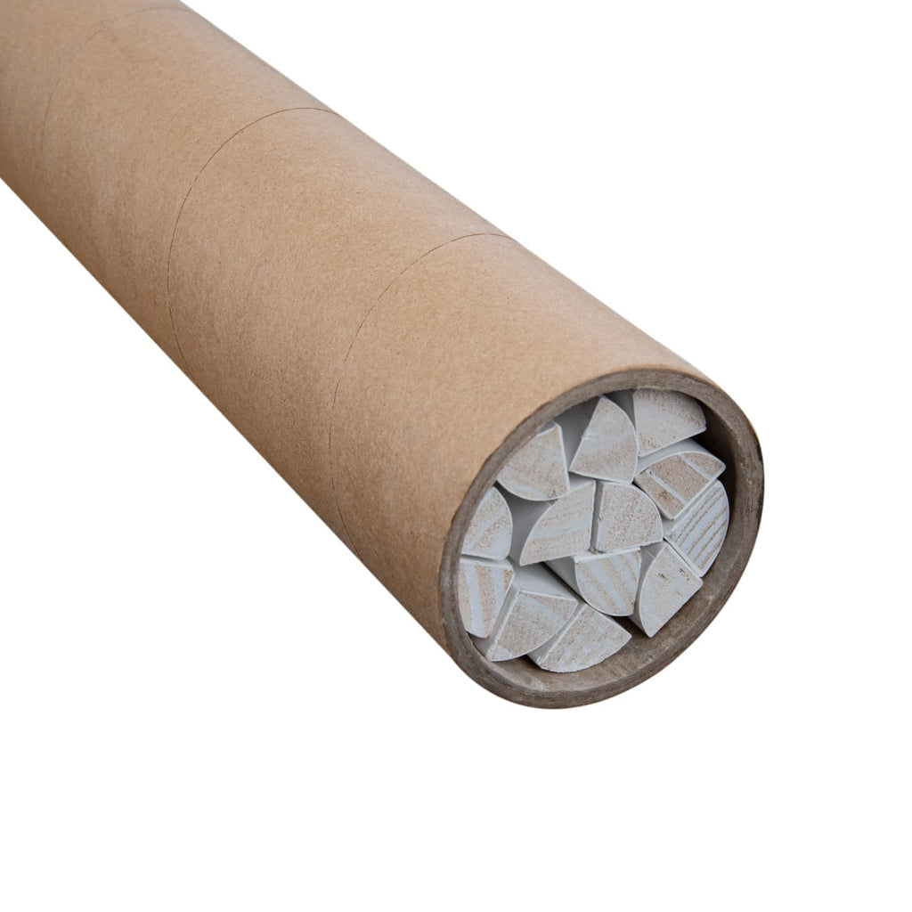 3/4′′ × 3/4′′ × 94′′ Solid Pine Quarter Round Trim - Double Primed & Painted - 13-Piece Bundle, Ships