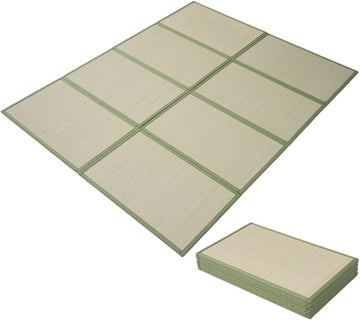Japanese Tatami Mat Natural Rush Grass (Undyed), Foldable Igusa Mattress Floor Sleeping Japanese Futon Mattress