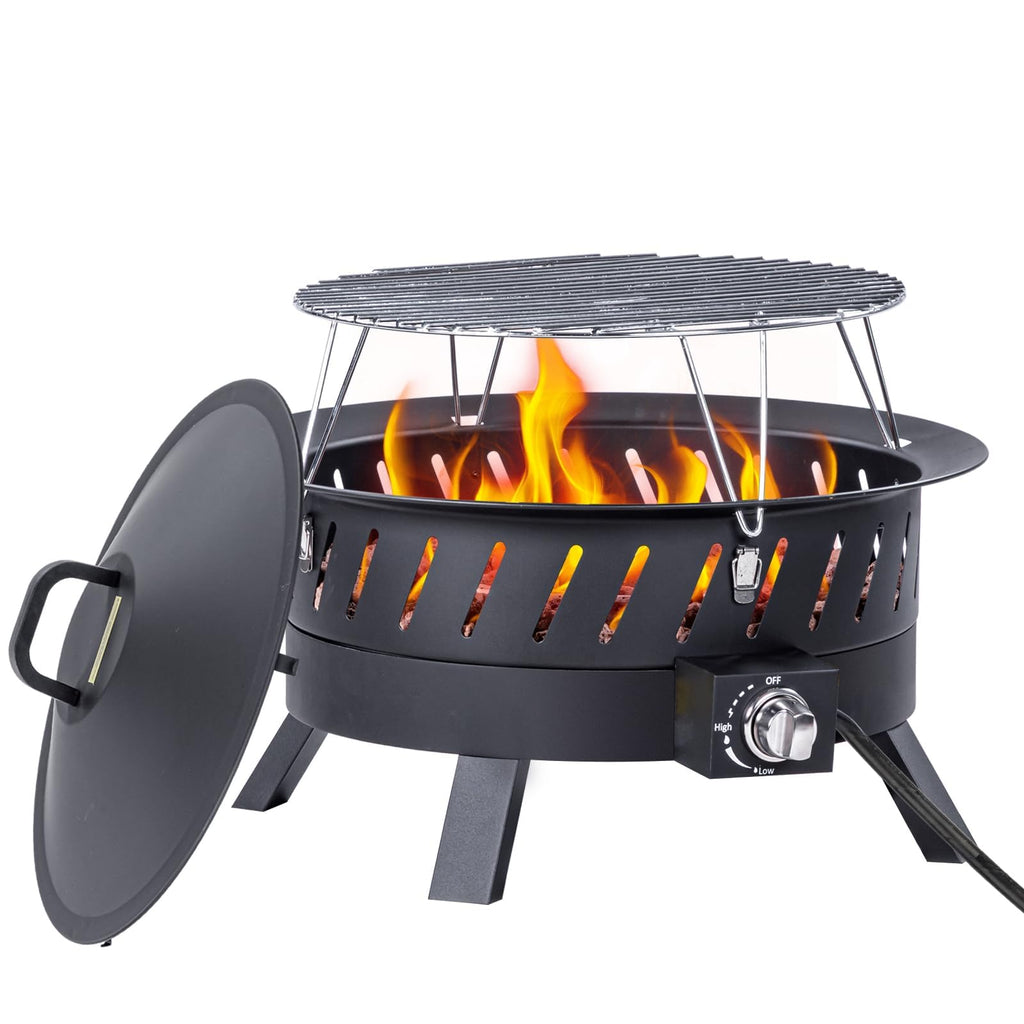24 inch Portable Propane Fire Pits with Grill