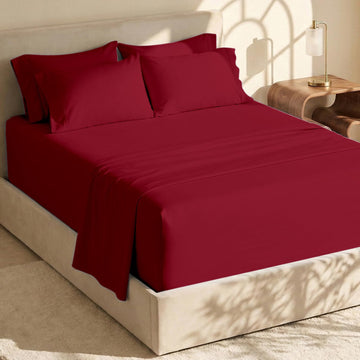 Extra Deep Pocket Sheets - Fits Mattress 18-24 Inches Deep - Extra Deep Pocket California King Size - 6 Piece Cal