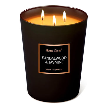 Lights Luxury Designer Scented Large Jar Candle, 100% Nature Soy Wax, 33.26 oz, 3 Wick, Highly Scented & Long