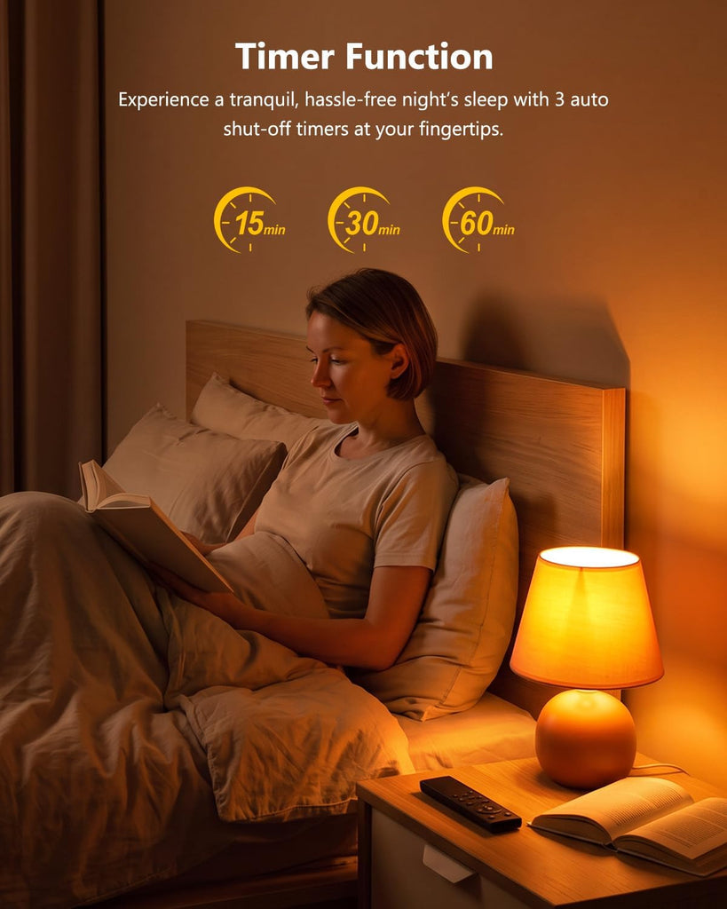 E26 LED Red Light Bulbs For Sleep With Remote Control, Blue Light Blocking Bulb, 630nm+1800k- 6000k Dimmable Screw