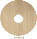 16"OD x 3 7/8"ID x 1 1/8"P Carved Berkshire Ceiling Medallion, Red Oak (Fits Canopies up to 5 1/4")