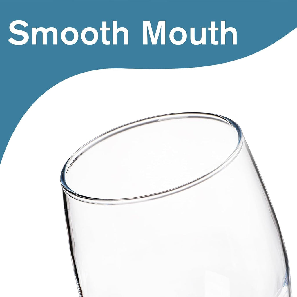 12 Pack Goblet Party Glasses, 13-Ounce Classic Beverage Glass Juice Glasses, Clear