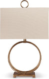 Signature Design by Ashley Mahala Traditional 28" Braided Metal Round Single Table Lamp, 3-Way Switc