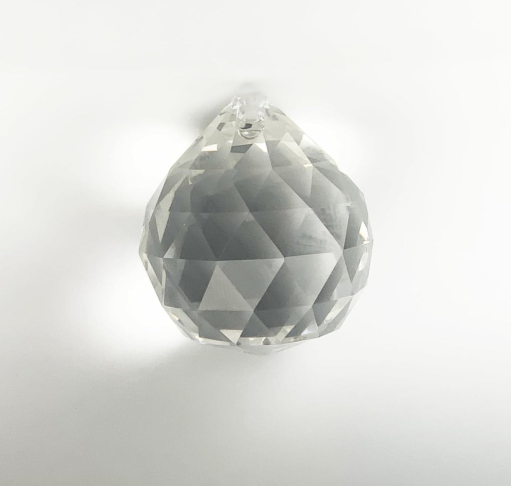 Asfour 30% Leaded Crystal 35x30mm Disco Ball Bead Teardrop Prism Suncatcher Drop