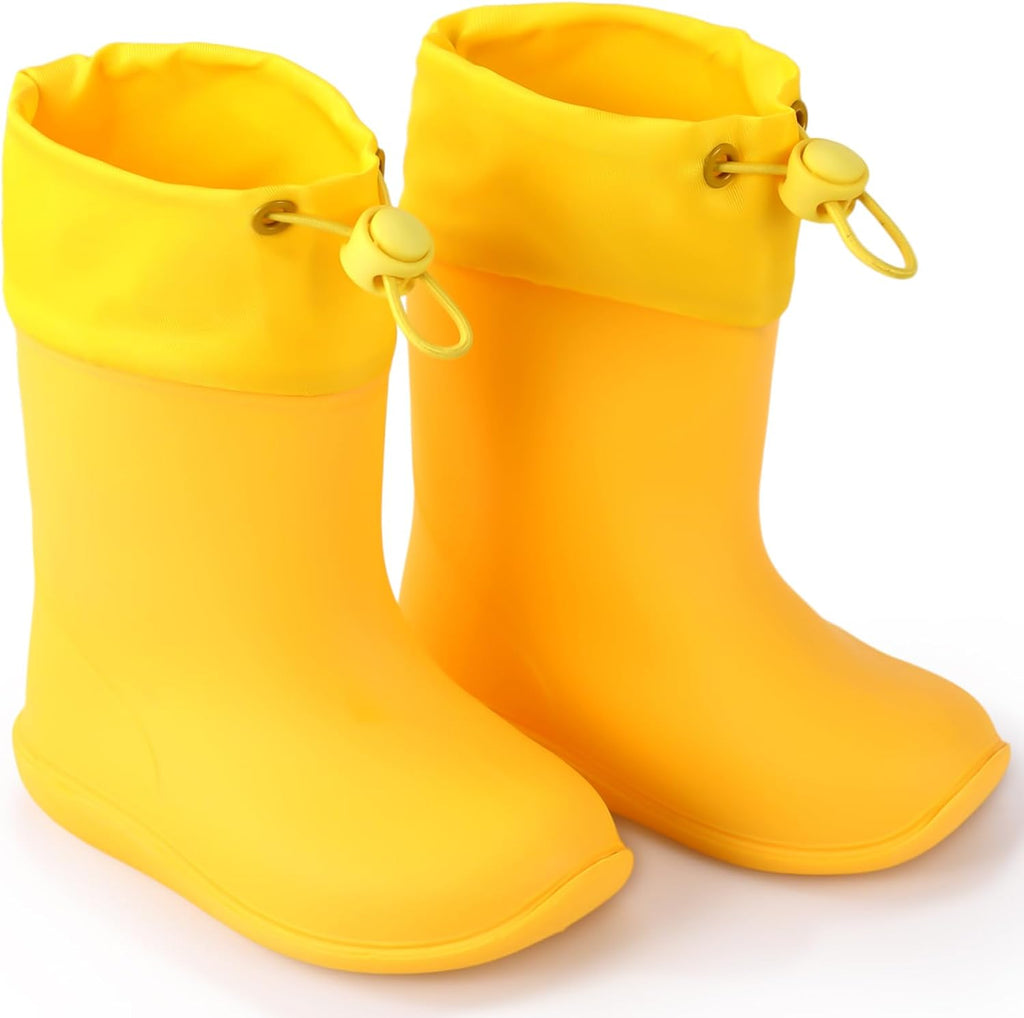 Toddler Rain Boots for Boys Girls Kids Waterproof Rain Boots Unisex-Child Lightweight Boot for Outdoor