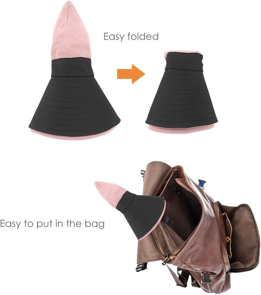 Kids UV Sun Hat with Ponytail Hole UPF 50 Bucket Cap for Girls Summer Beach & Fishing