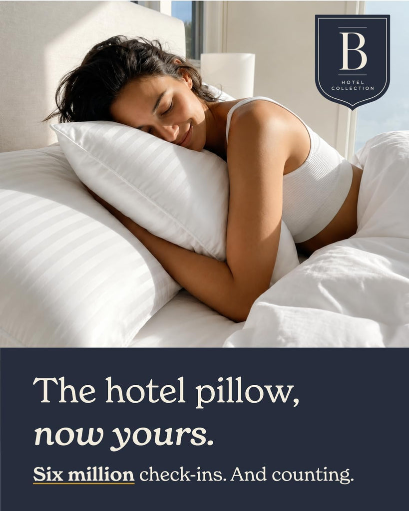 Bed Pillows Standard/Queen Size Set of 2 | Original Soft Down Alternative Pillow for Sleeping, Soft Support for Back