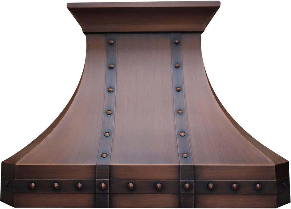 30 Inch Copper Wall Mount Range Hood Baffle Filters