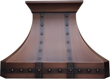 30 Inch Copper Wall Mount Range Hood Baffle Filters
