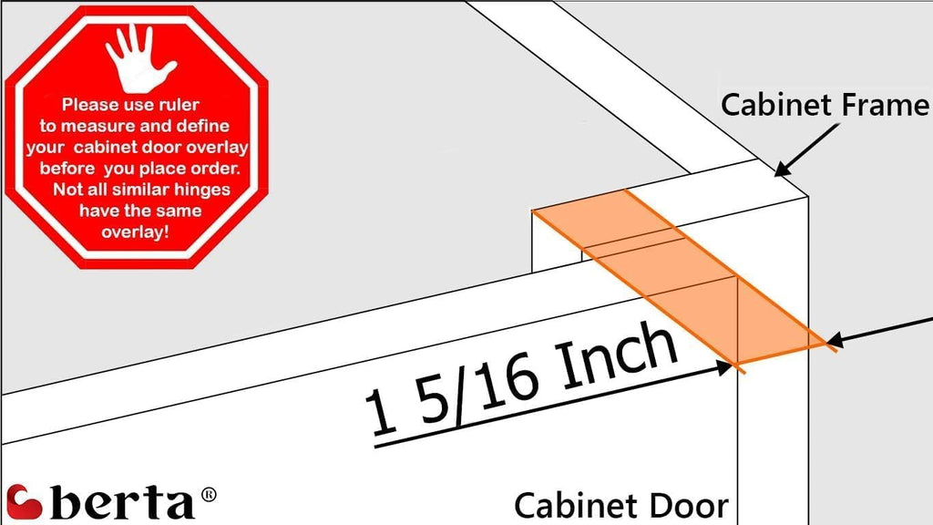 60-Pack, 1-5/16" 4D Overlay Soft Close Concealed Hinges for Face Frame Door, Control Closing Speed, Smooth Slow Self