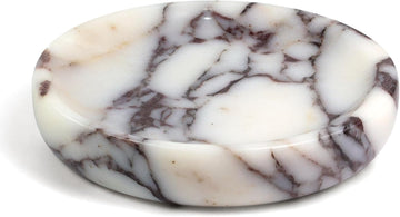 Marble Jewelry Dish, Round Ring Dish, 5.5 Inch, Calacatta Viola
