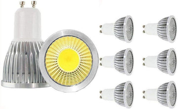 GU10 LED Bulbs GU10 5W COB LED Bulbs GU10 Base 5W 110V 6000K Daylight White Not Dimmable Spotlight Bulb for Landscape