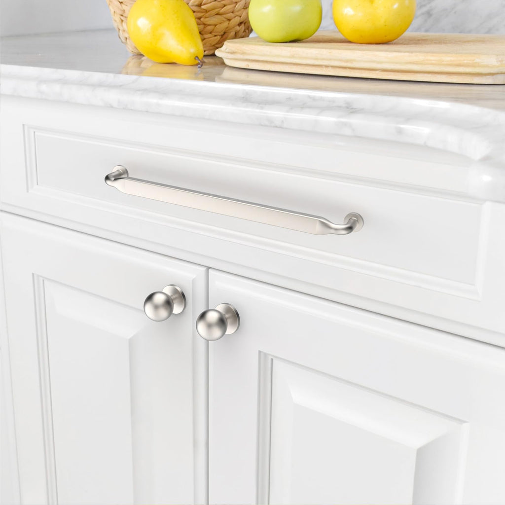 10 Pack Brushed Satin Nickel Cabinet Pulls 10"