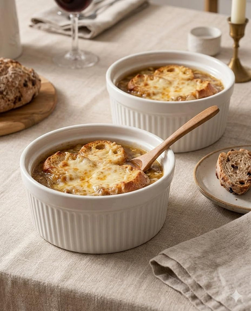Large 32 Oz Oven Safe/Soup Bowls, 1 Quart Serving Bowls Ceramic Round for Baking, Salad, Pasta, Creme Brulee, Souffle