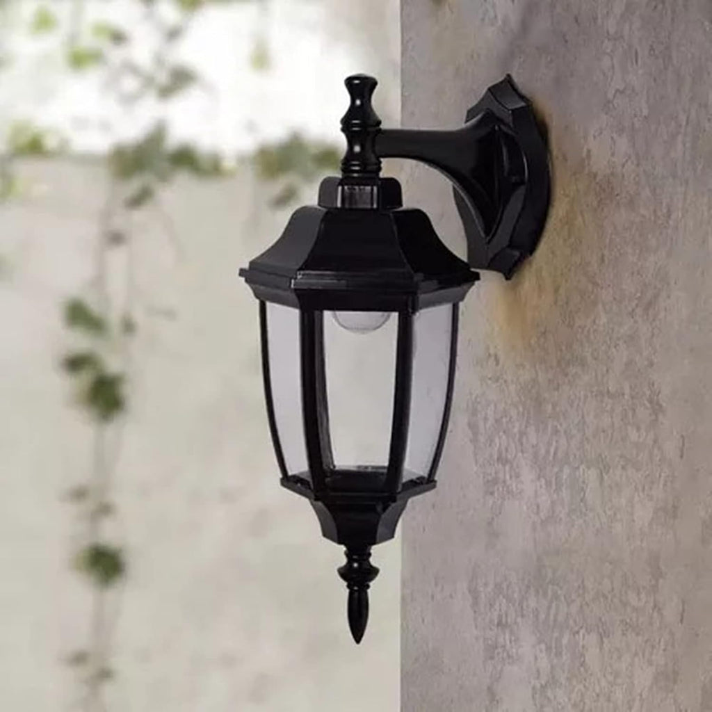 Outdoor Post Light, Vintage Hex Garden Wall Lamp Waterproof Outdoor Wall Light Corridor Courtyard Balcony Lamp for