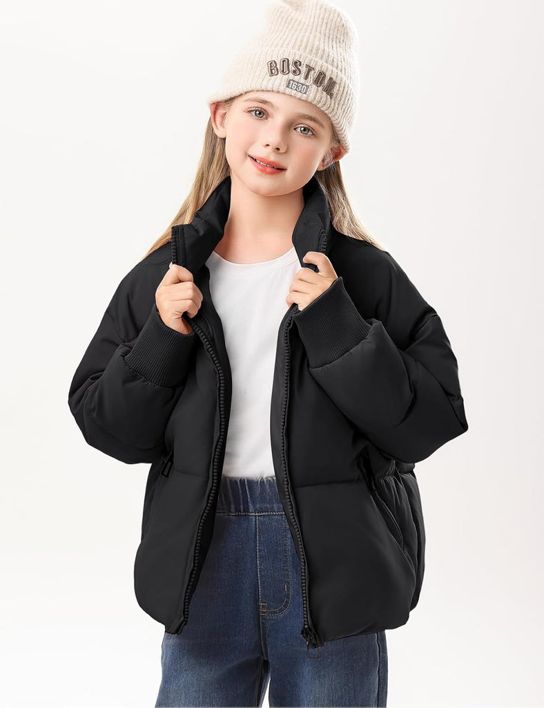 Girls Winter Puffer Jacket Kids Warm Quilted Winter Coat
