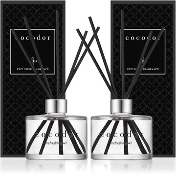 Signature Reed Diffuser Set/Refreshing Air / 6.7oz /2 Pack/Home Fragrance Diffuser, Oil Scent Diffuser Shelf - Set of 2