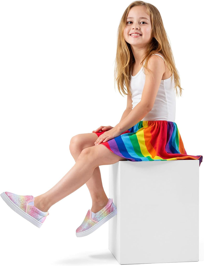 Boys & Girls Slip on Shoes, Toddler Canvas Walking Shoes