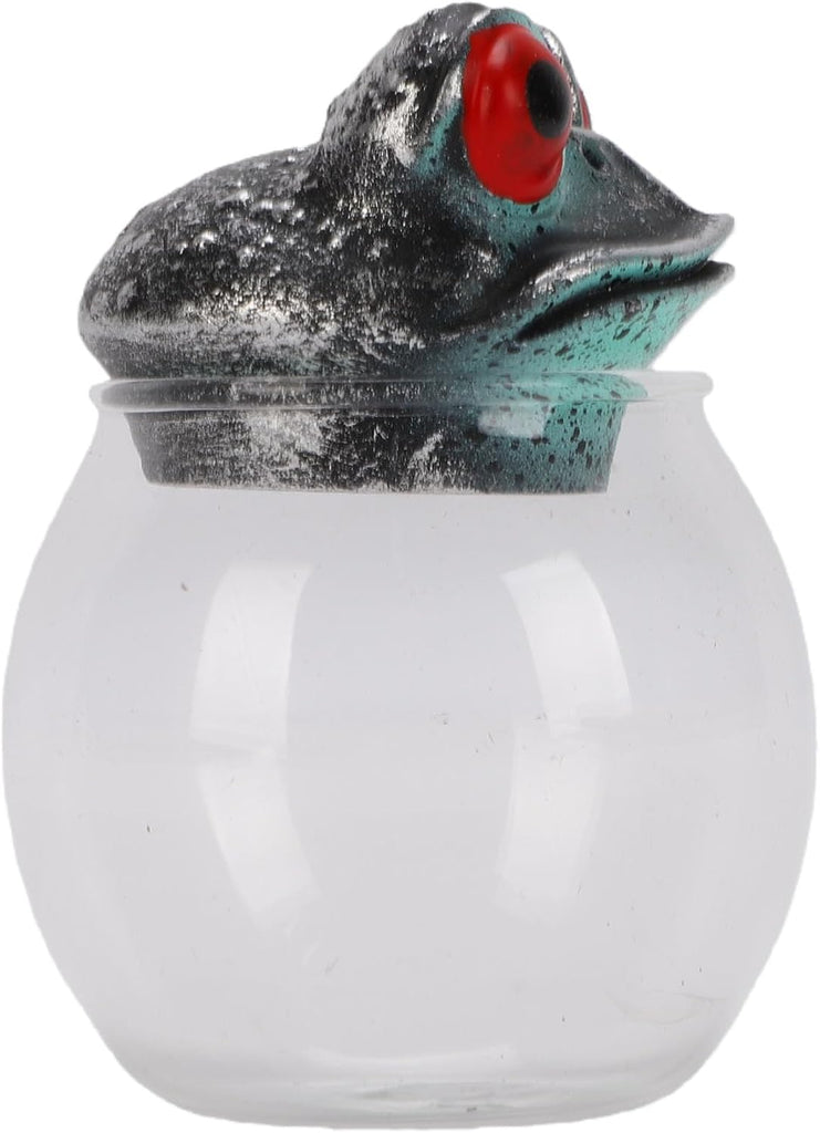 Apothecary Jar Handcrafted Vintage Glass Storage Container with Lid for Tea Spices Condiments, Wide Mouth Sealed Food