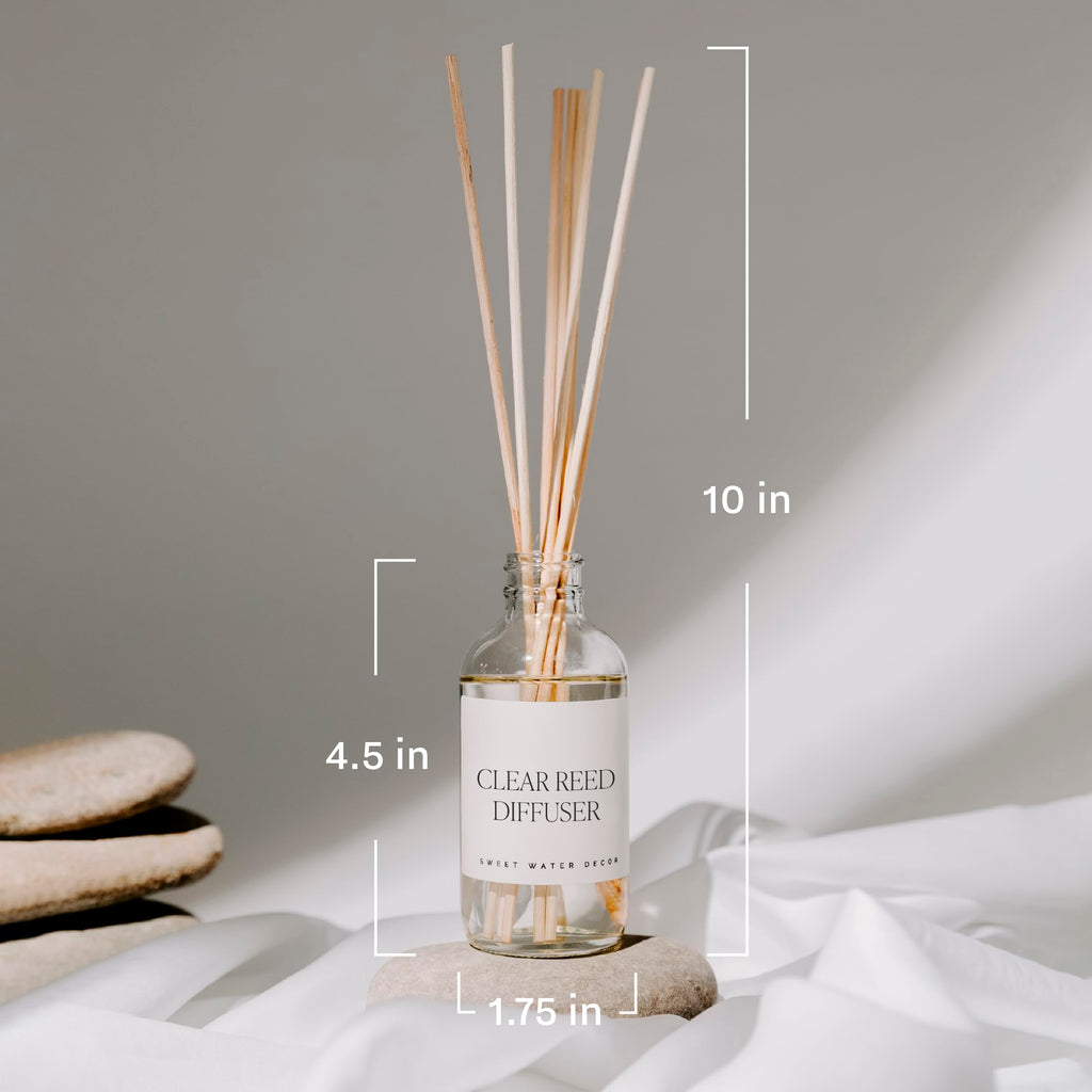 Hello Fall Reed Diffuser Set - Hot Cider, Cinnamon, Cloves, Apple, and Nutmeg Fall Scented Diffuser - Scent Diffusers