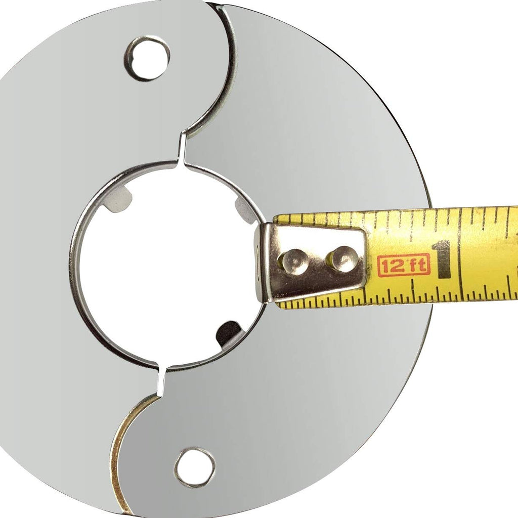 Floor and Ceiling Plate Cover Split Flange Replacement and Repair Kit, Fits 3/4 Inch IPS Galvanized Pipe or 1 Inch